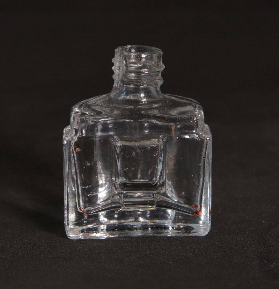 Флакон парфюмерный из прозрачного толстостенного стекла