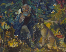 Картина «В тайге, отдых. Михаил Трофимов, поэт»
