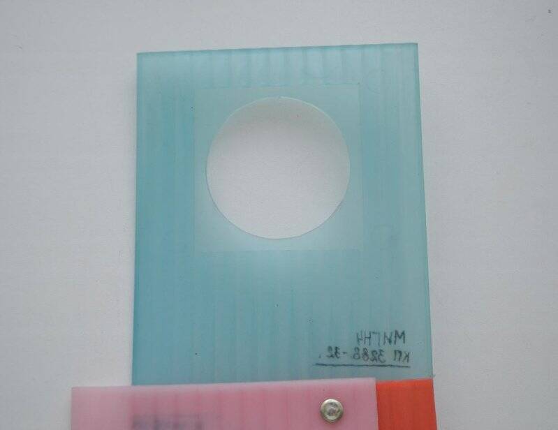 Накладка для розеток и выключателей голубого цвета, из материалов о КАМАЗе