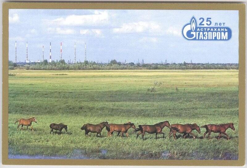 «Стратегия развития - экологическая безопасность!». Из набора цветных открыток «25 лет «Астраханьгазпром»