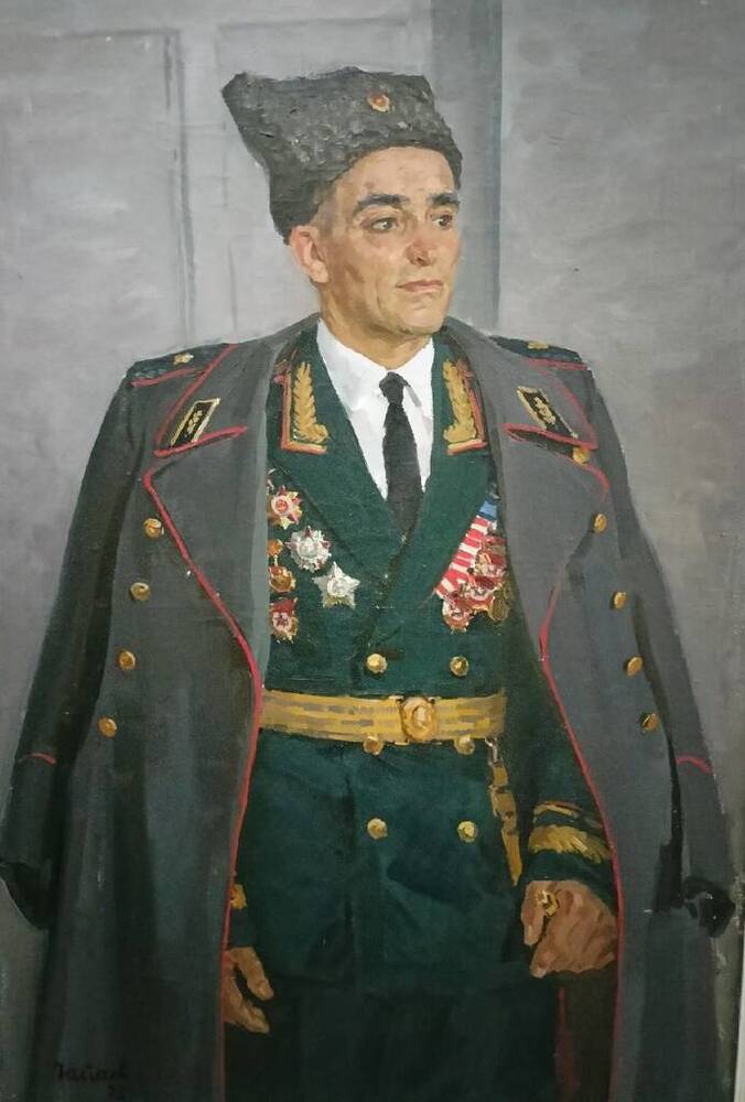 Картина. Портрет генерала А.В. Чапаева