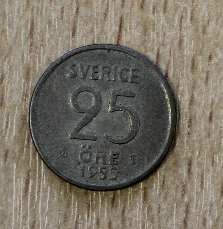 Монета. 25 эре.