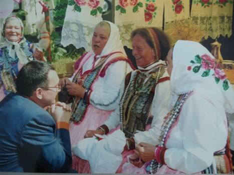 Фото: Президент Чувашской Республики Н.В.Федоров на Акатуе.