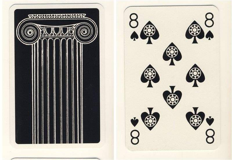 Восьмёрка пик из колоды карт игральных Ancient cultures (серия Британский музей)