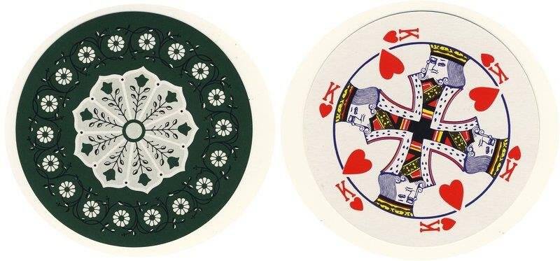 Король червей из колоды карт игральных круглых