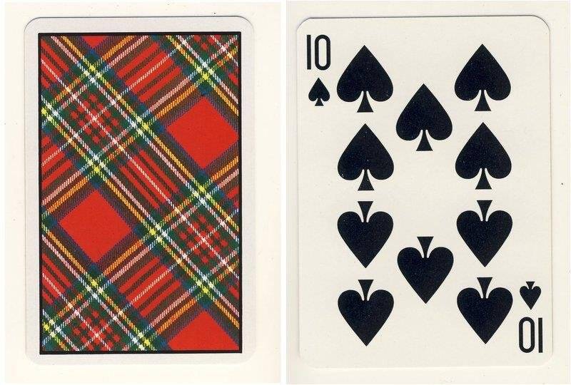 Десятка пик из колоды карт игральных, сувенирных
