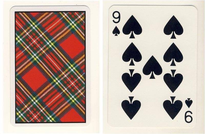 Девятка пик из колоды карт игральных, сувенирных