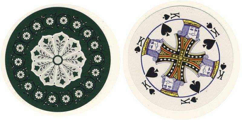 Король пик из колоды карт игральных круглых