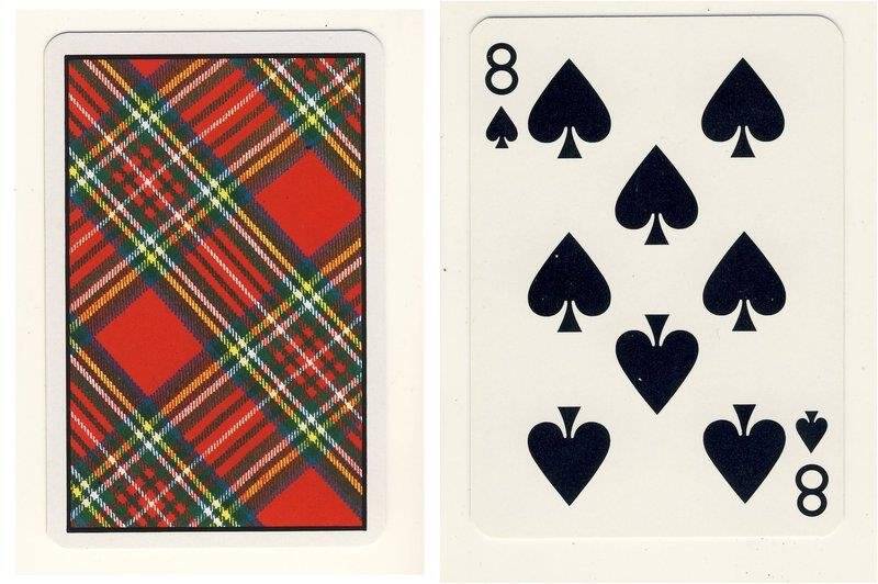 Восьмёрка пик из колоды карт игральных, сувенирных