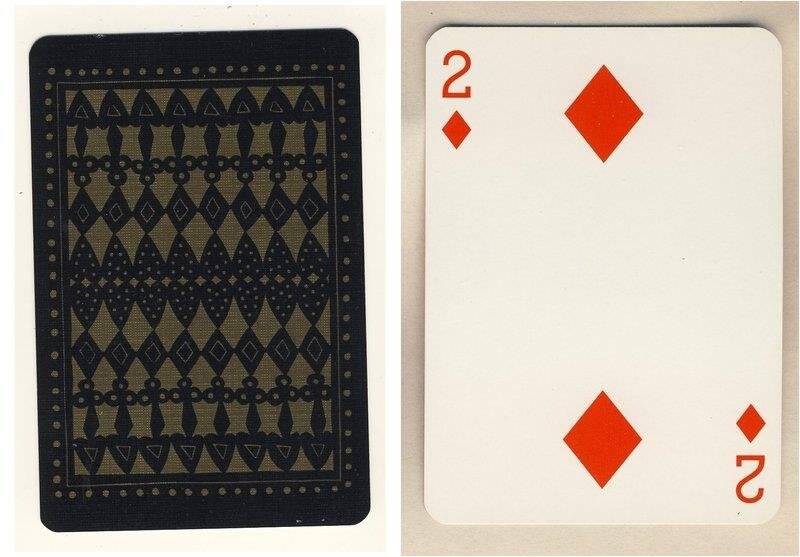 Двойка бубен из колоды карт игральных Шотландские исторические