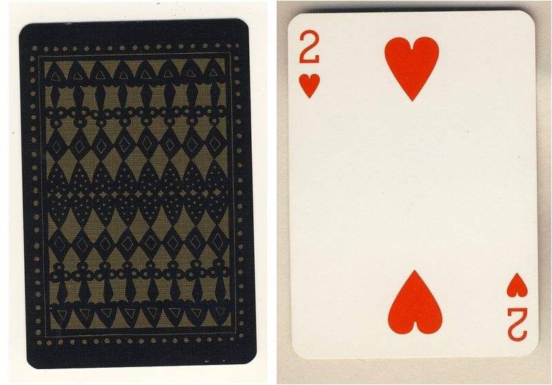 Двойка червей из колоды карт игральных Шотландские исторические