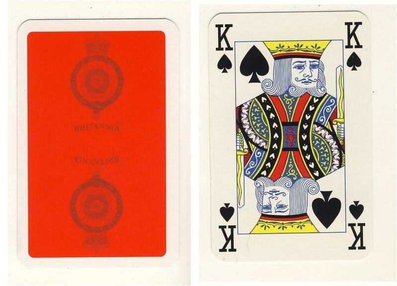 Король пик из колоды карт игральных Британия