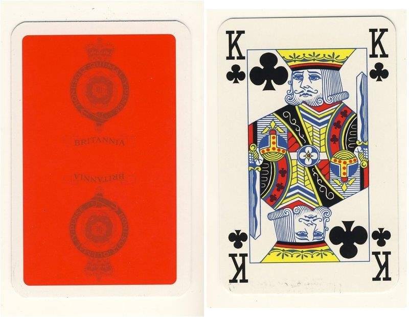 Король треф из колоды карт игральных Британия