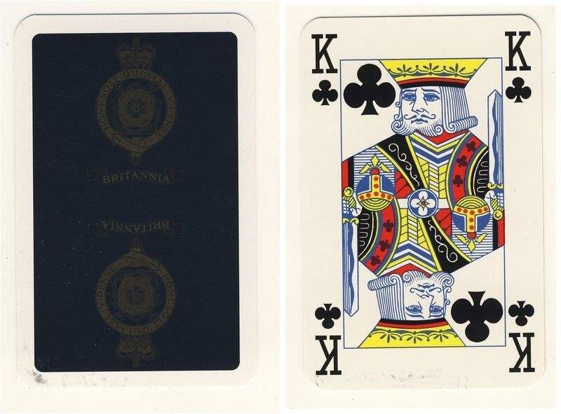 Король треф из колоды карт игральных Британия