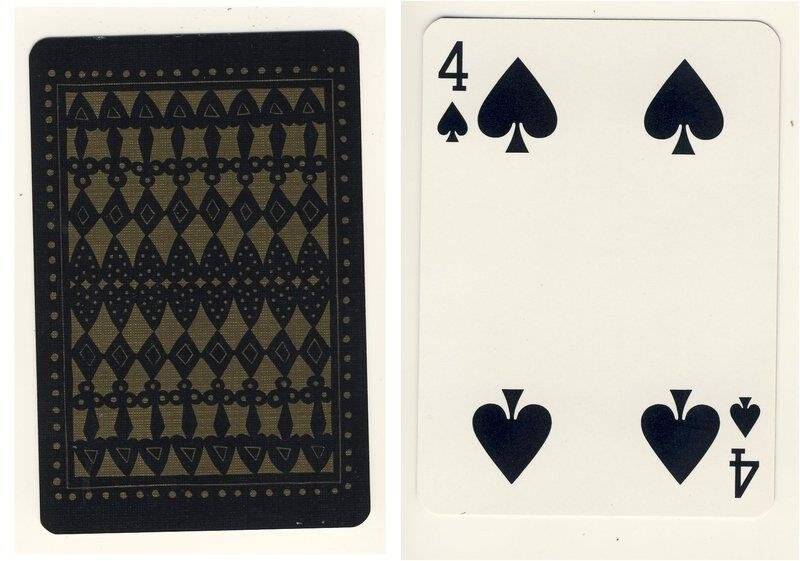 Четвёрка пик из колоды карт игральных Шотландские исторические