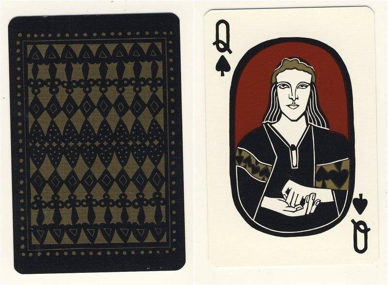 Дама пик из колоды карт игральных Шотландские исторические