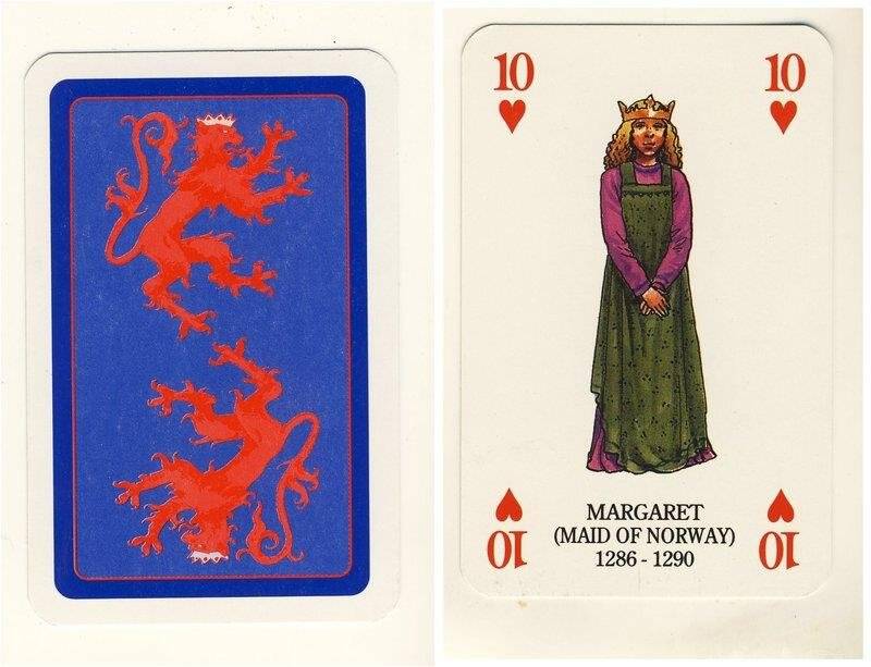 Десятка червей из колоды карт игральных Короли и королевы Шотландии