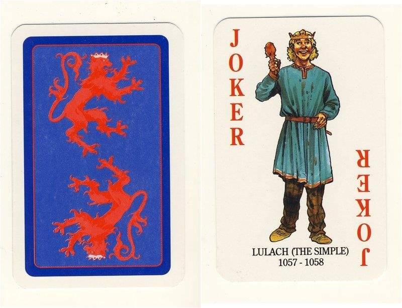 Джокер из колоды карт игральных Короли и королевы Шотландии