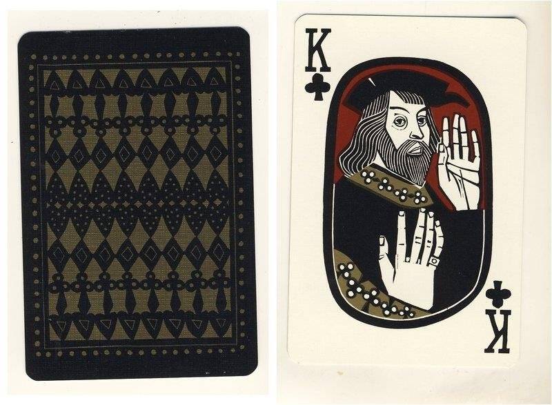 Король треф из колоды карт игральных Шотландские исторические