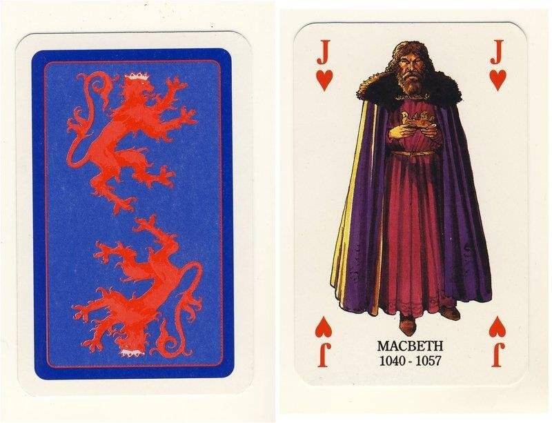 Валет червей из колоды карт игральных Короли и королевы Шотландии