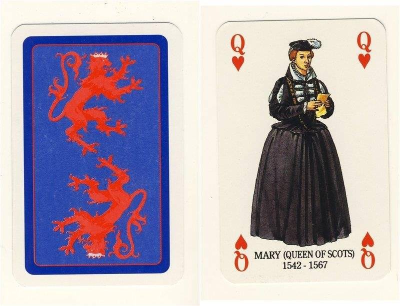 Дама червей из колоды карт игральных Короли и королевы Шотландии