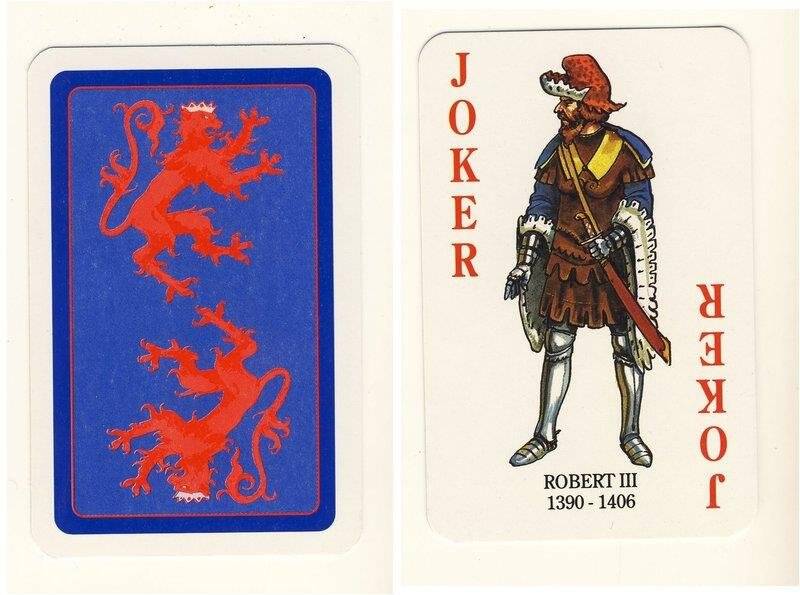 Джокер из колоды карт игральных Короли и королевы Шотландии