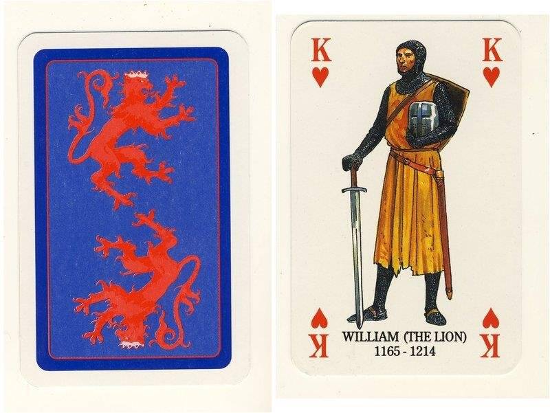 Король червей из колоды карт игральных Короли и королевы Шотландии