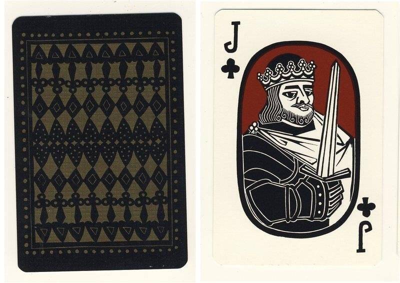 Валет треф из колоды карт игральных Шотландские исторические