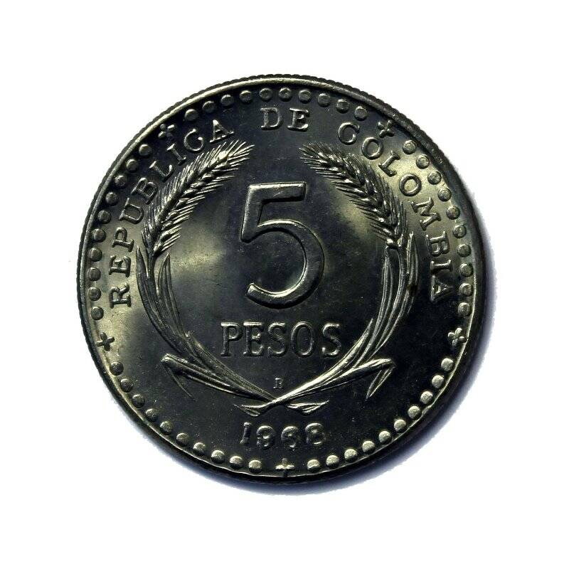 Монета 5 песо.