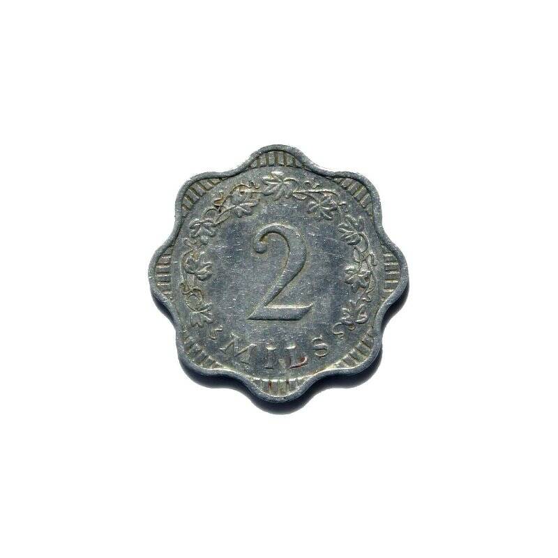 Монета  2 милса