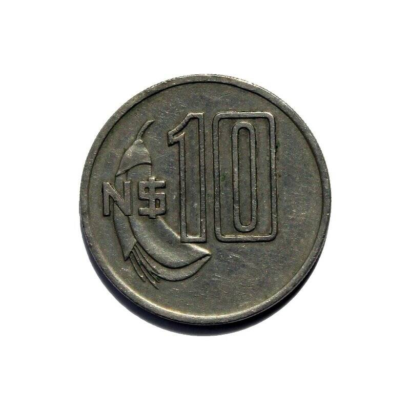 Монета 10 новых песо