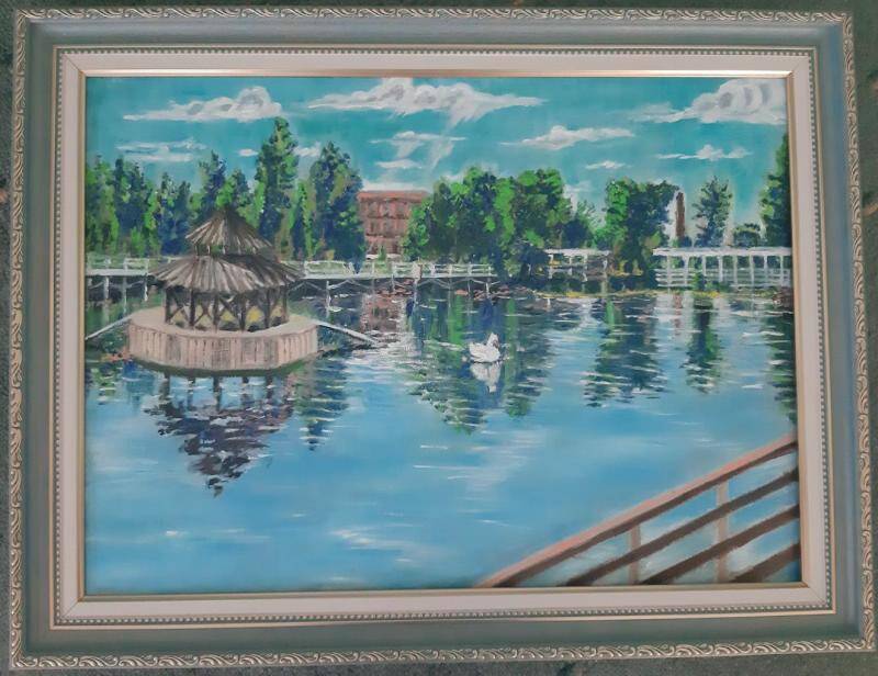 Картина Музейный пруд