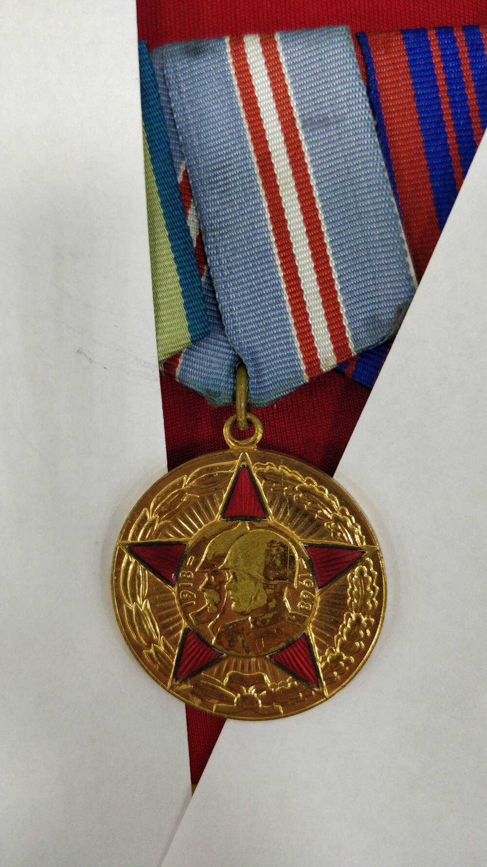 Медаль юбилейная 50 лет Вооруженных Сил СССР без номера, Стрельченко П.Н.