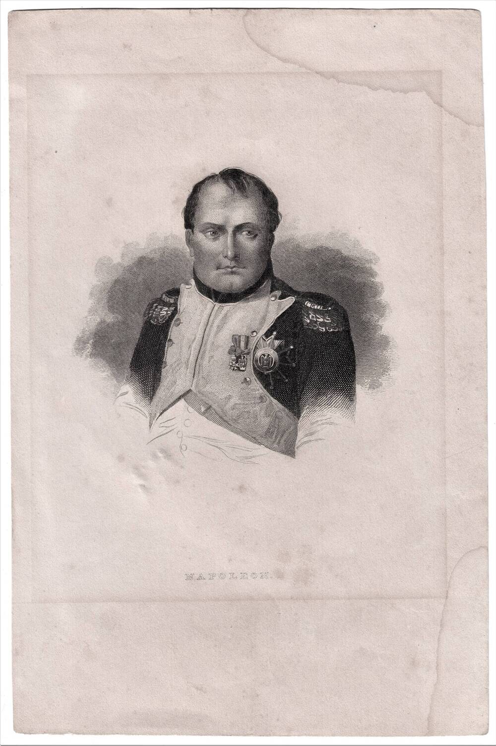 Гравюра Наполеон (из серии Слава Наполеона. Памяти Императора).