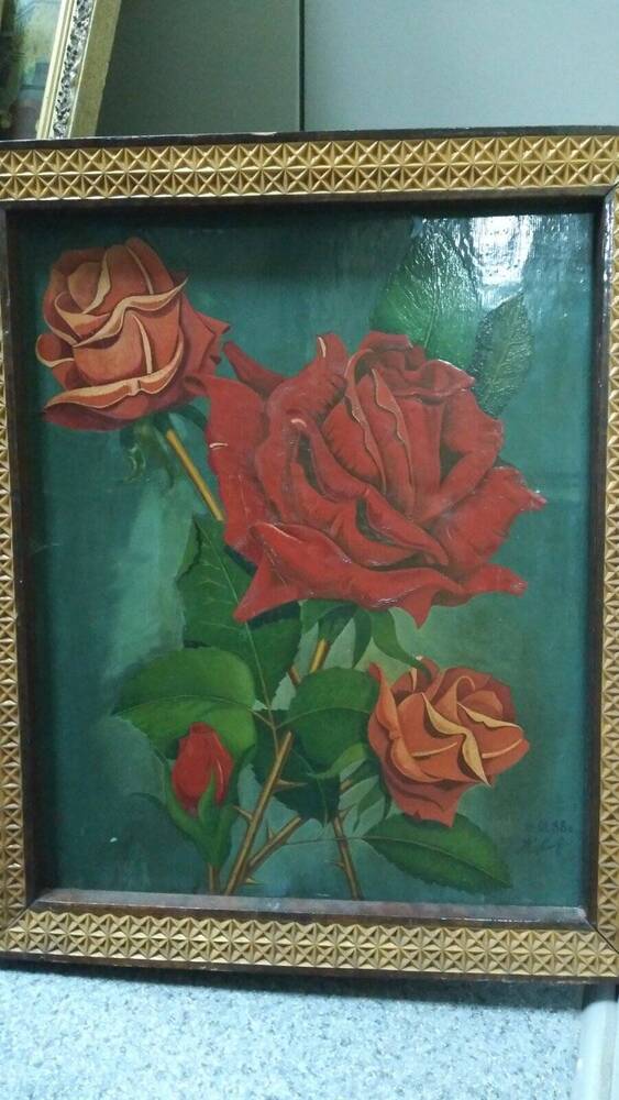 Картина Е.Цветкова Роза алая
