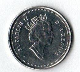 Монета. 10 центов.