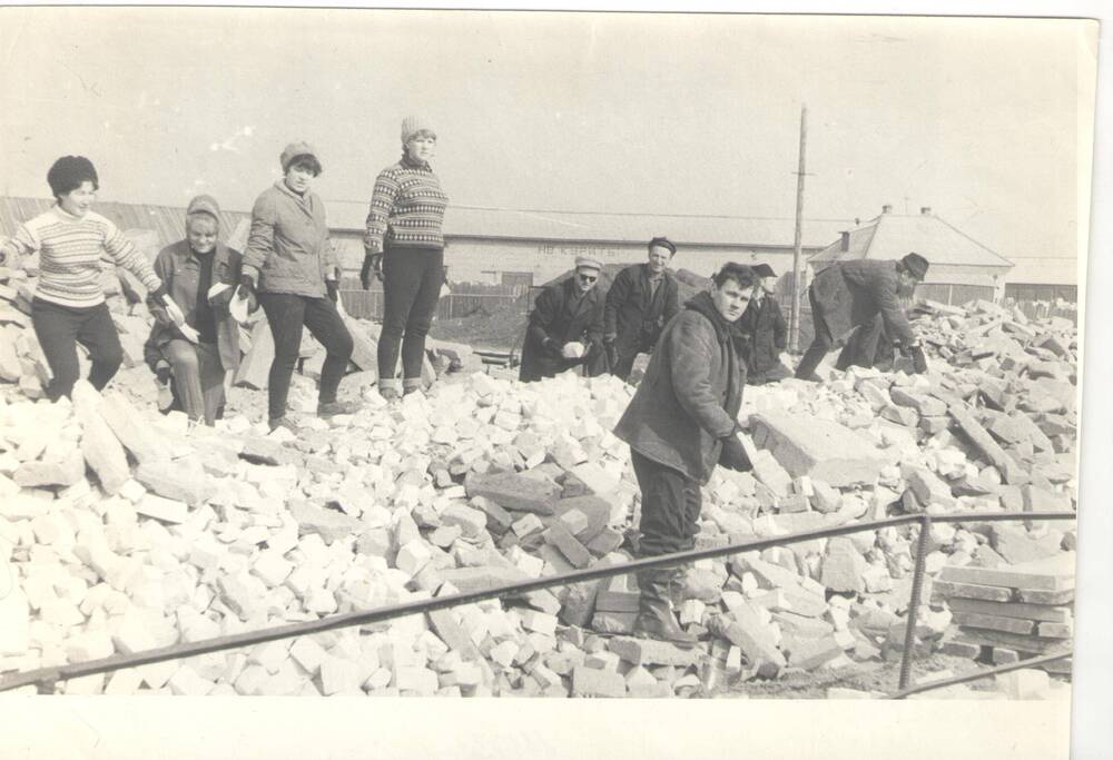 Фото. Строительство ВНИИБа ,1960-е годы.