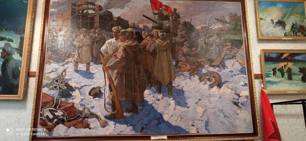Картина Алексей Прокопенко Флаг победы над Сталинградом, 1966г.