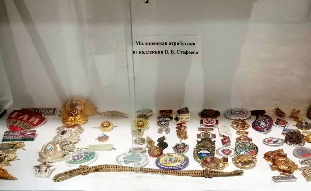 Нагрудные знаки, значки из коллекции В.В. Стафеева.