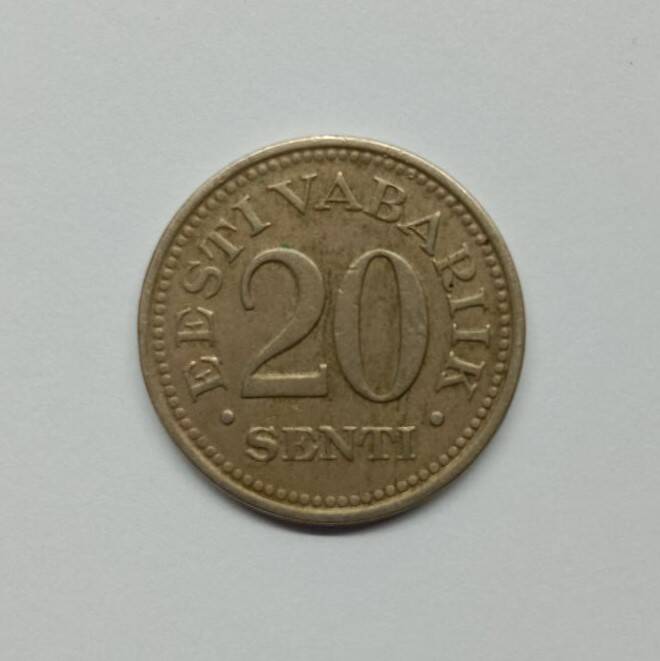 Монета 20 сентов 1935 года (Эстония)