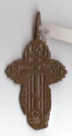 Крест нагрудный с закругленными углами. Все изображения рельефные
