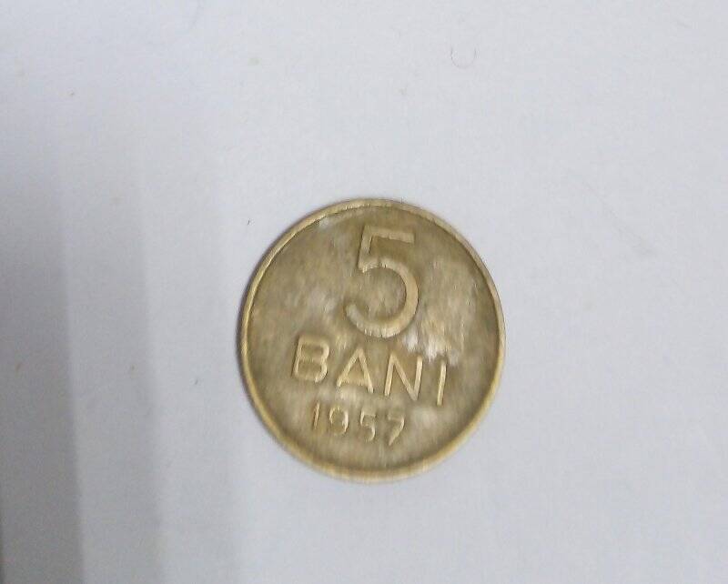 Монета 5 bani,Румыния,