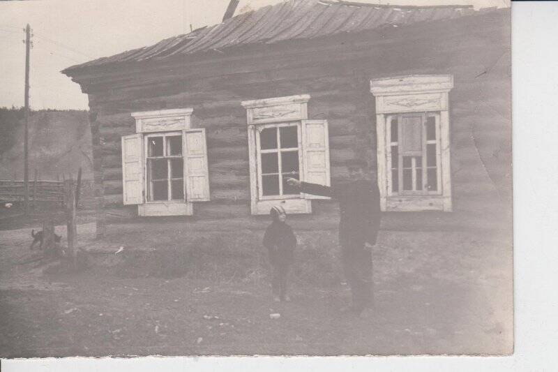 Фотография. Дом в Техтюре где ночевал Н.А.Каландрашвили. в марте 1922г.