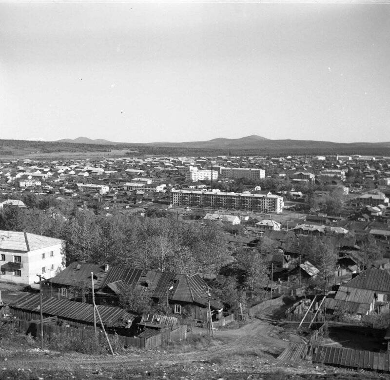 Негатив. По истории Алдана. Панорама Алдана.