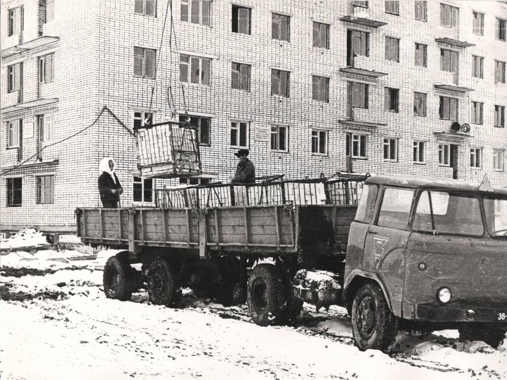 Фото. Строительство нового микрорайона г. Михайловки, 1970-75 гг.