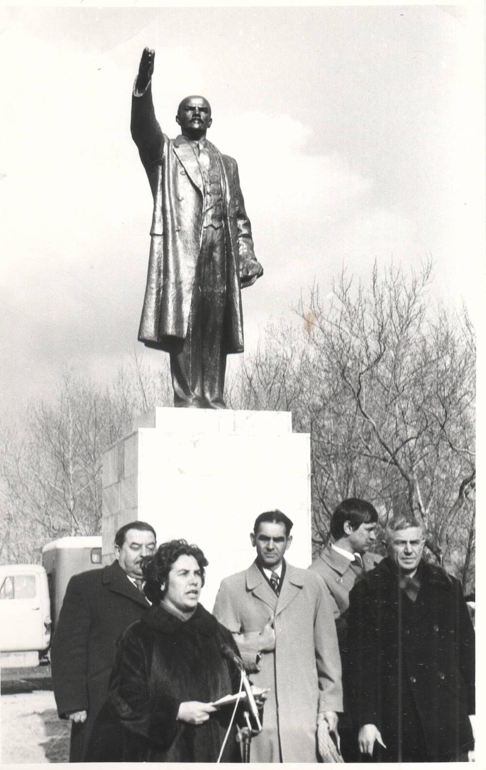 Фото групповое. На митинге, 1980-е гг.