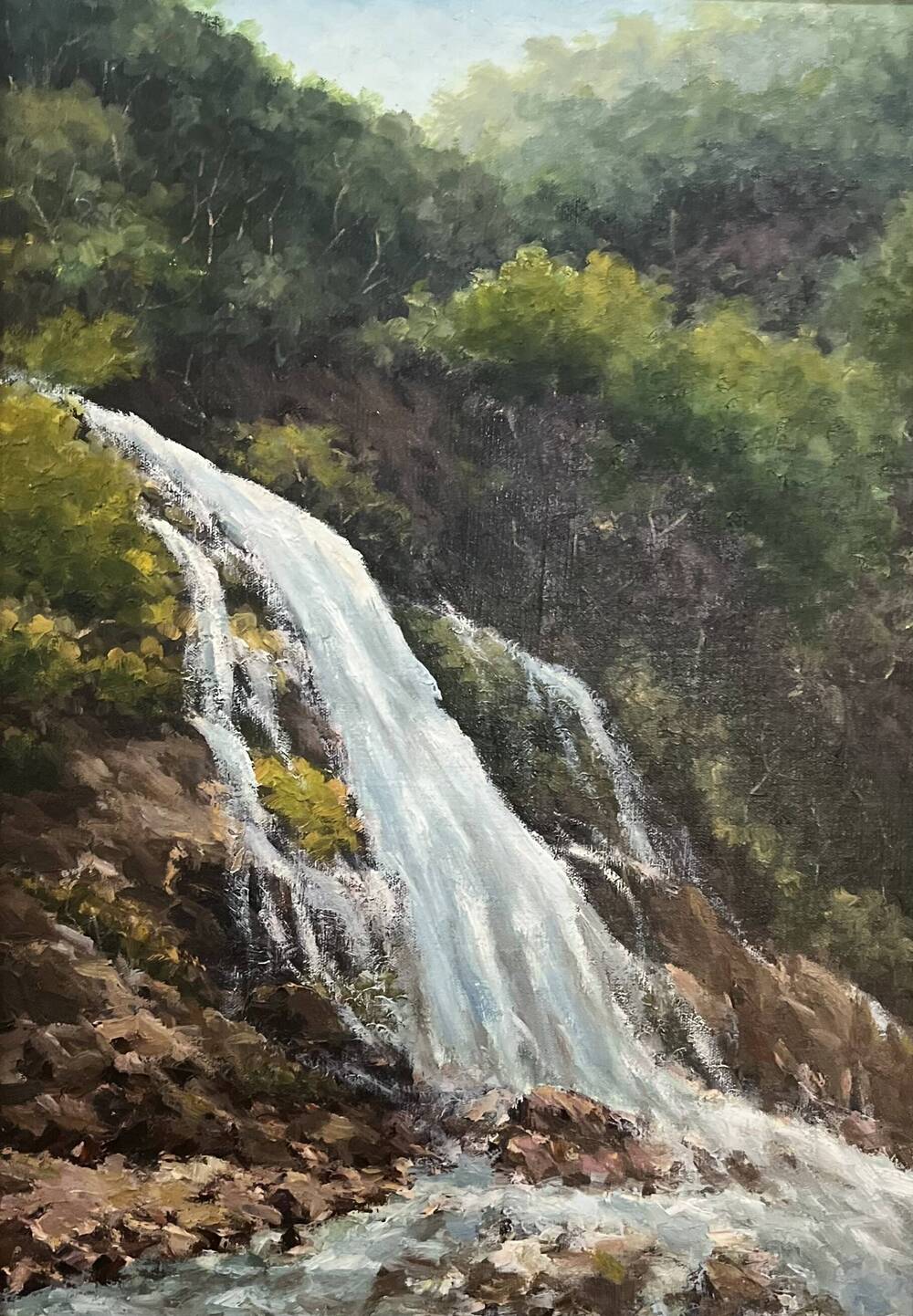 Картина: Водопад на окраине с.Харачой