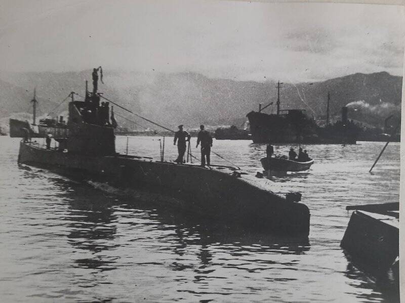 Фотография. Фотография черно-белое «Пл Щ-205. Подводная лодка