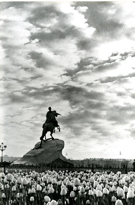 Открытка. Ленинград. Памятник Петру I («Медный всадник»).Из комплекта фотооткрыток «Медный всадник».