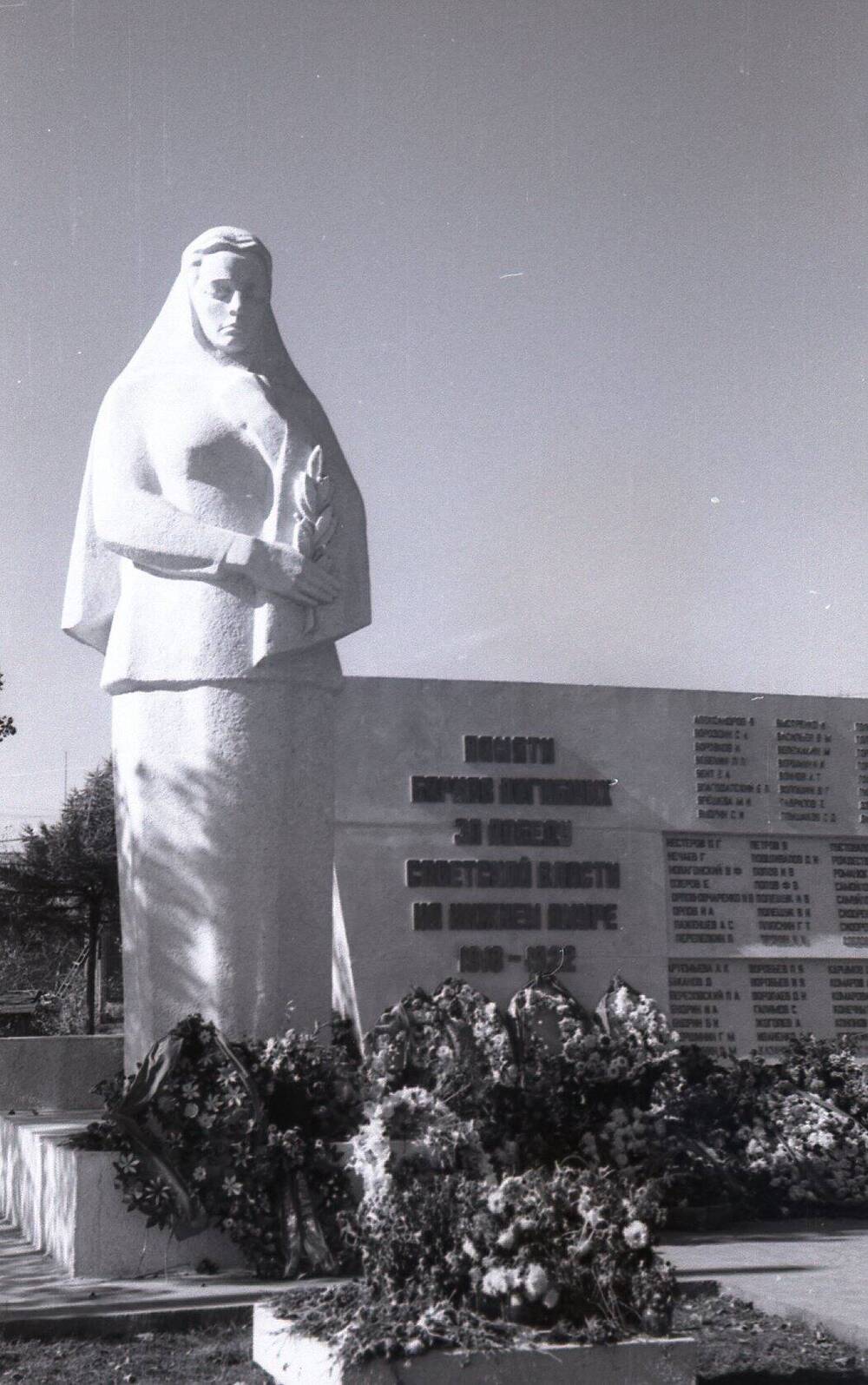 Коллекция негативов Николаевский район 1950-1980-е годы. Мемориал Скорбящая мать